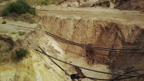 Protruding Sewer Pipes From the Ground