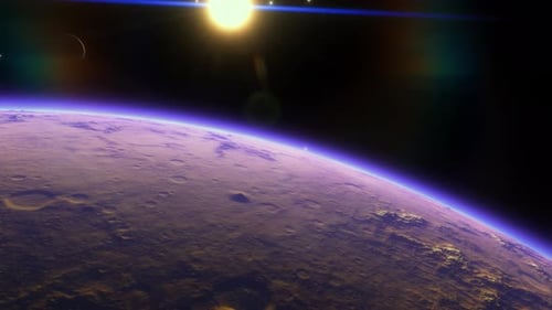 Dramatic Planet Horizon Seen from Space
