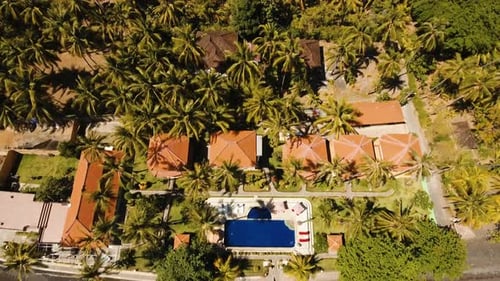 Sea Shore with Beach and Hotel, Bali.