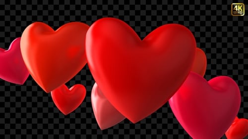 Glossy Red Heart Transition Pack