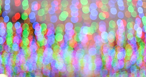 Blue view of the Christmas light
