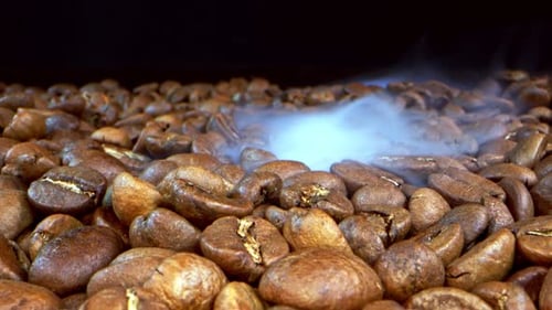 Coffee Beans And Smoke