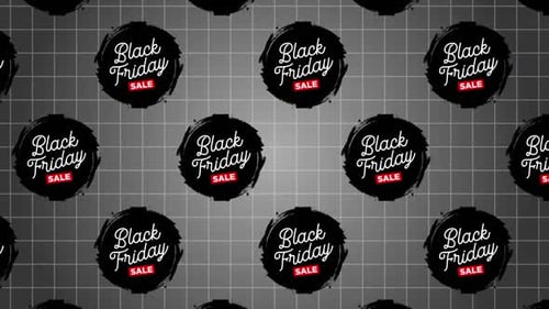 Animated Mardi Gras Party Badges Looping Pattern