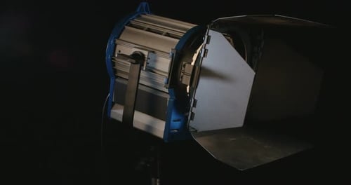 Bright Light Turning on in Studio