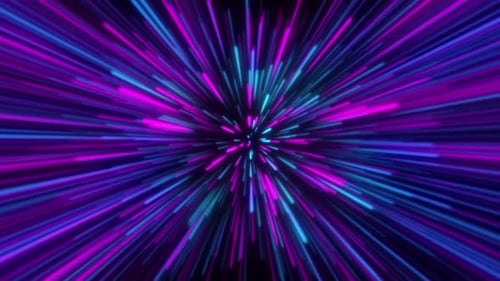Colorful Hyperspace Jump Loop Neon Lights V1