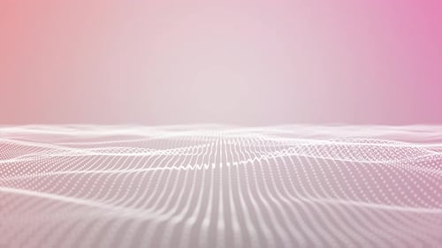 Abstract Digital Waveform Particle Grid Animation Background