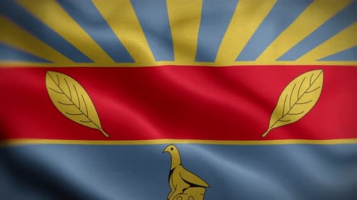 Abstract Waving Flag Animation Loop Background