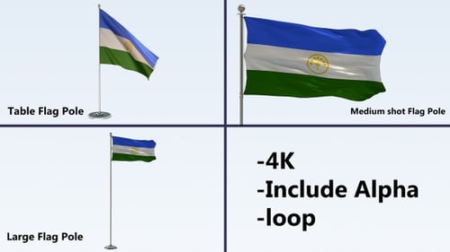 Loopable Generic Waving Flag with Alpha Channel
