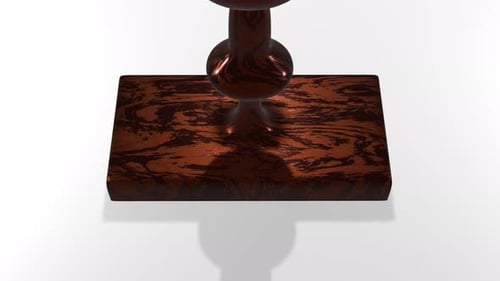 Metallic 3D Stamp Pressing Mark Animation