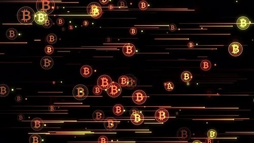 Bitcoin-Krypto-Partikel 0,2 4k