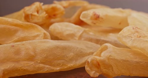 Dried fish maw close up