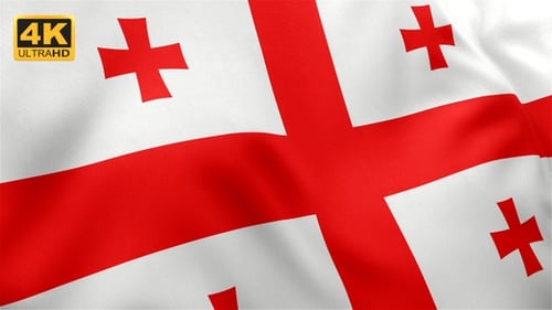 Waving Flag of Georgia Animation
