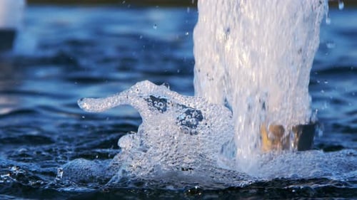 Blue Water Fountain 2