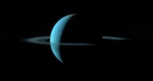 Planet Uranus und ihre Ringe