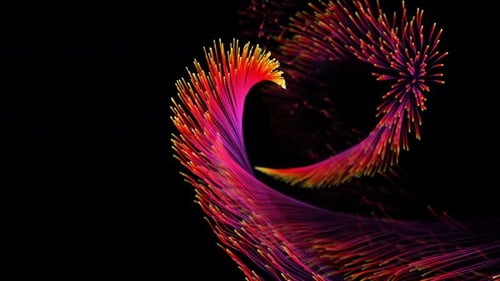 Dynamic Colorful Abstract Flowing Lines Background Animation