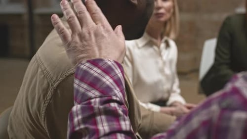 People Supporting Each Other in Group Therapy