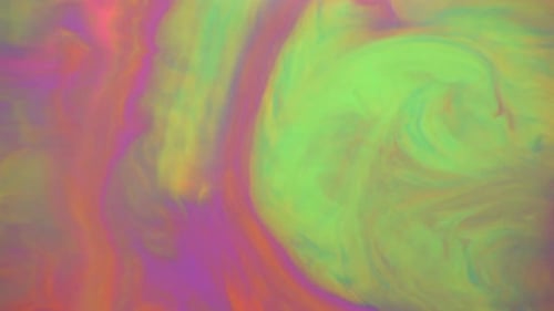 Swirling Abstract Dreamscape of Vibrant Colors