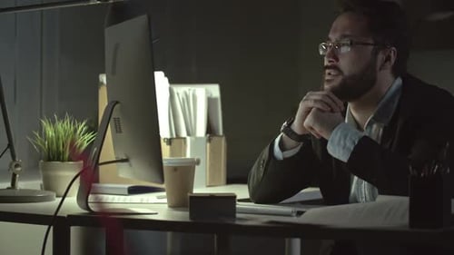 Man having Problems at Work