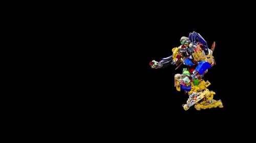 3D Animated Robot Character Walking and Posing