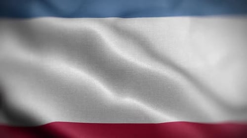 Waving Horizontal Flag Fabric Loop Background