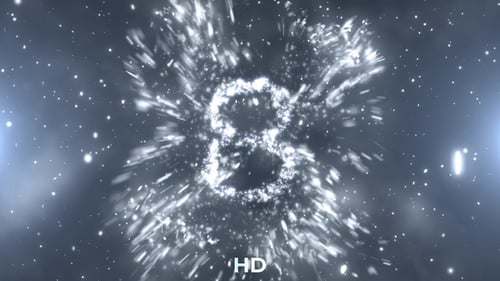 Elegant Glittering Countdown Logo Opener Animation