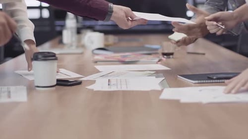 Brainstorming Ideas In Modern Office Workspace