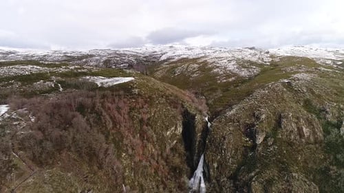 Winter Snow Mountain Wasserfall