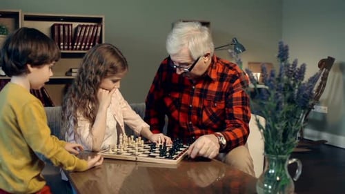 Kids Learning to Play Chess