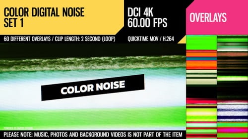Digital Glitch Transition Overlays