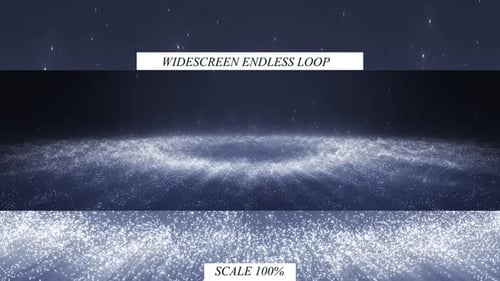 Abstract Shimmering Particle Cloud Endless Loop Background
