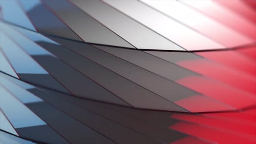 Bending stripes divided into colorful segments