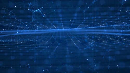 Abstract Geometric Digital Network Loop Background