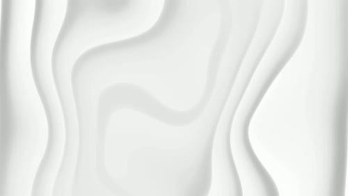 Smooth Abstract Fluid White Background Loop Animation