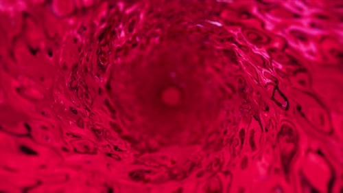 Crimson Liquid Vortex Swirling Abstract Motion Background