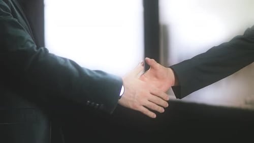Close Up of a Corporate Handshake