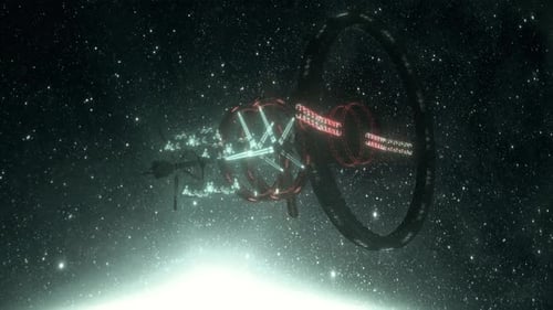 Futuristic Alien Space Station Hud Hologram In Front Of Earth Hd