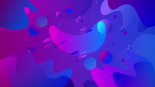 Animation de formes de néons sympas