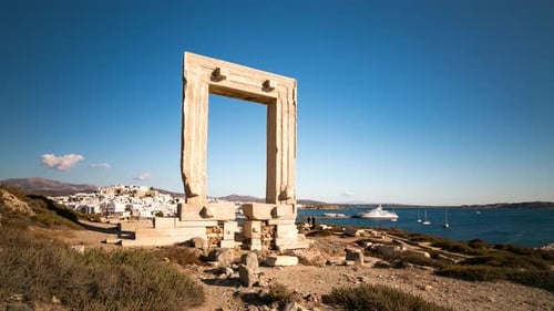 Timelapse 4K sur l'île de Naxos, Cyclades, Grèce