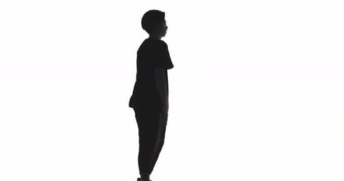 Dancer Silhouette Hip Hop Battle Profile Shape Guy