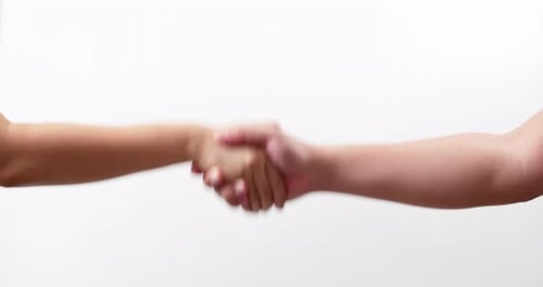 Close up business people shaking hands successful corporate partnership deal opportunity for coopera