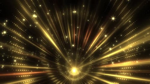 Radiant Golden Light Burst Celebration Background