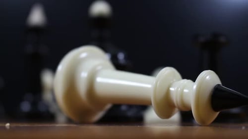 Death Of The White King On A Chessboard