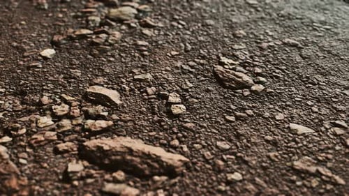 Closeup of Dirty Ground Road