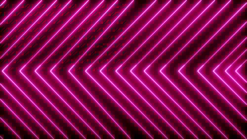 Abstract Neon Glowing Chevron Lines Background Animation