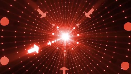 Arrow Tunnel VJ Loop-Paket