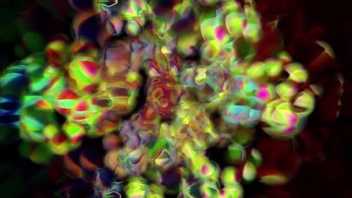 Renderizado digital de fondo burbujeante vibrante abstracto