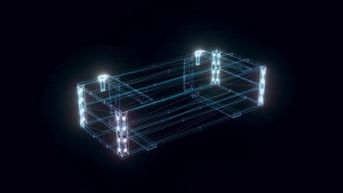 Army Box Hologram Rotating 4k