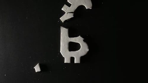 Gypsum Bitcoin Symbol Falls And Breaks