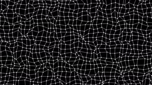 Abstract Flowing Grid Mesh Network Background Animation