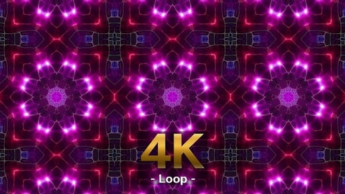 Colorful Light Kaleidoscope Loop 4K 01